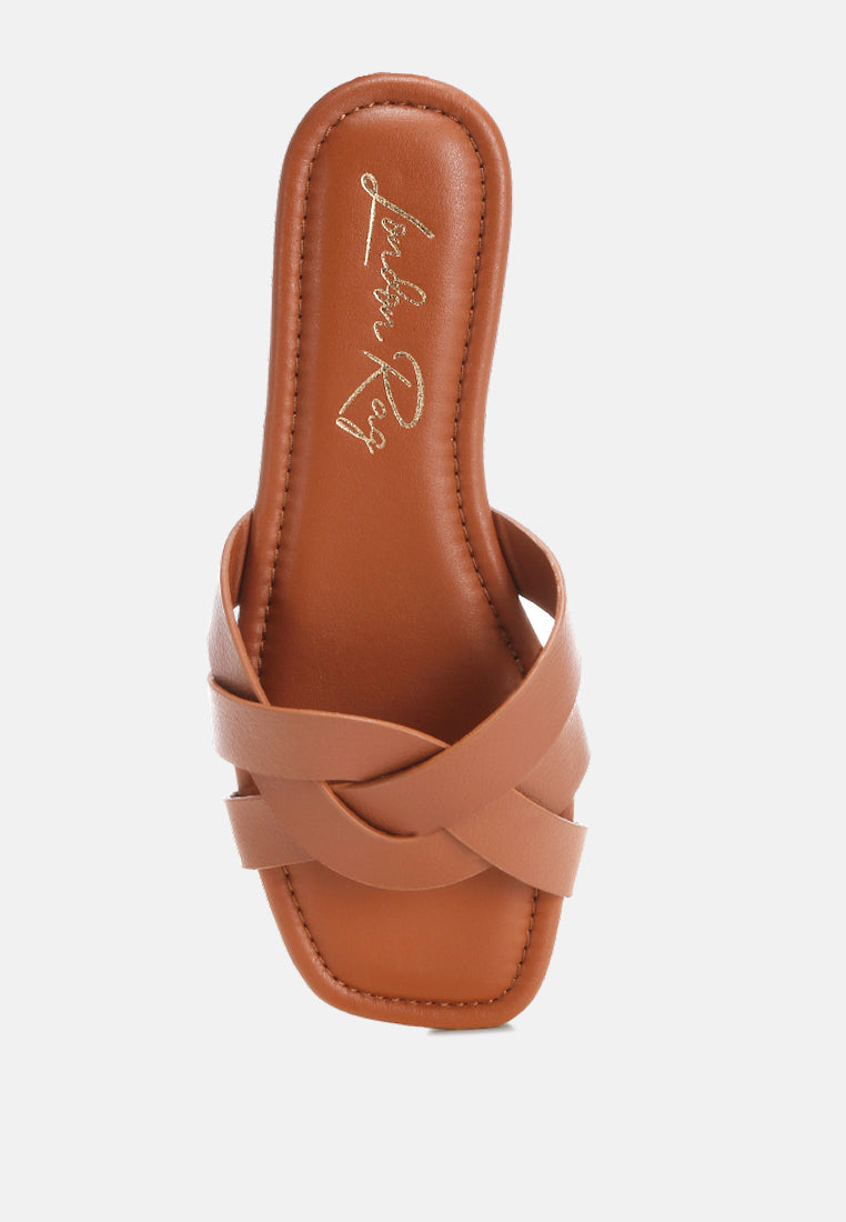 Dickery Knotted Straps Detail Slip Ons