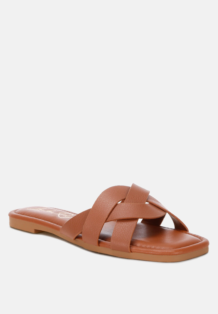 Dickery Knotted Straps Detail Slip Ons